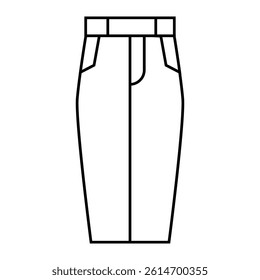 cigarette pants clothes line icon vector. cigarette pants clothes sign. isolated contour symbol black illustration