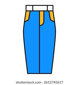 cigarette pants clothes line icon vector. cigarette pants clothes sign. isolated symbol illustration