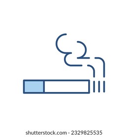Cigarette related vector icon. Cigarette sign. Isolated on white background. Vector illustration