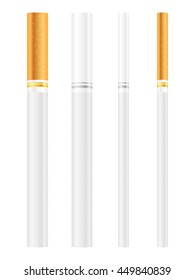 Cigarette set on a white background.