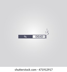 cigarette sign. icon design