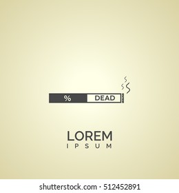 cigarette sign. icon design