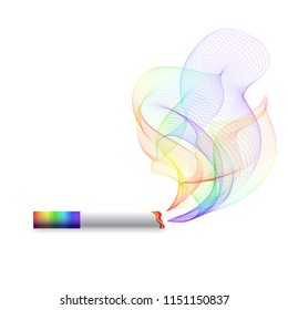 Cigarette and smoke