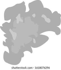 Cigarette smoke Cloud on a white background concept of smoking and pollution