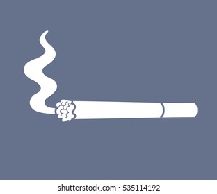Cigarette with smoke icon.