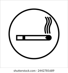 The cigarette smoke icon is good for placing in a building