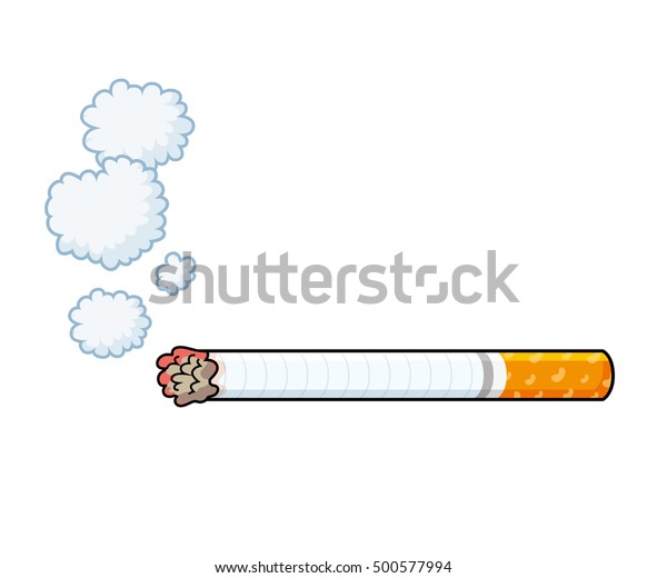 Cigarette Smoke Isolated Stock Vector (Royalty Free) 500577994 ...