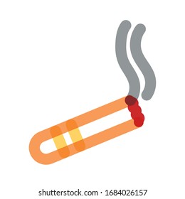 Zigarettenrauch multipliziert Vektorillustration-Design