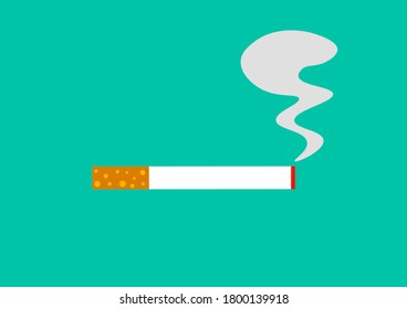 Cigarette smoke are vector illustration