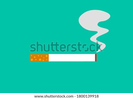 Cigarette smoke are vector illustration