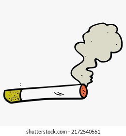 cigarette smoke vector illustration draw