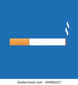 cigarette smoking icon illustration, flat design
