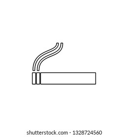 Cigarette smoking icon. Simple thin line, outline vector of universal icons for UI and UX, website or mobile application