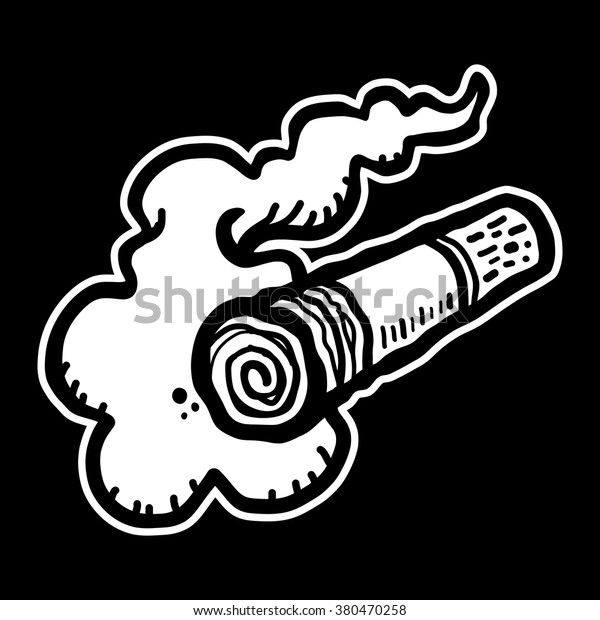 Cigarette Smoking Vector Illustration Stock Vector (Royalty Free ...