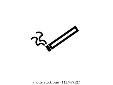 Cigarette smoking vector image black