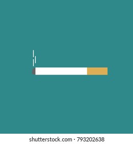 cigarette stick vector icon tobacco tar nicotine vector icon for health hazard and drugs