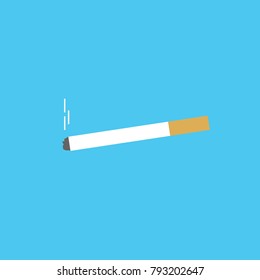 cigarette stick vector icon tobacco tar nicotine vector icon for health hazard and drugs