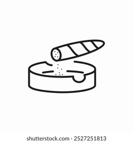 cigarette and stopper icon sign vector