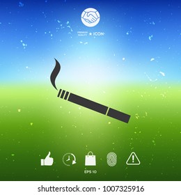 Cigarette symbol icon