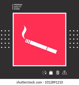 Cigarette symbol icon