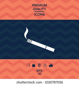 Cigarette symbol icon