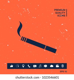 Cigarette symbol icon
