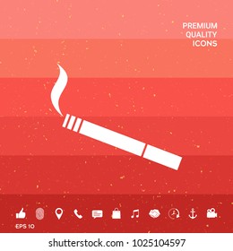 Cigarette symbol icon