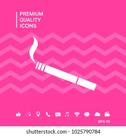Cigarette symbol icon