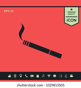 Cigarette symbol icon