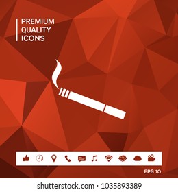 Cigarette symbol icon