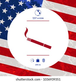 Cigarette symbol icon