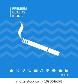 Cigarette symbol icon