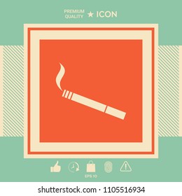 Cigarette symbol icon