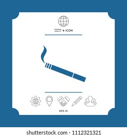 Cigarette symbol icon