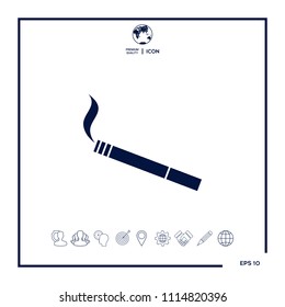 Cigarette symbol icon