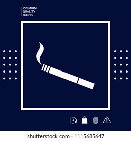 Cigarette symbol icon