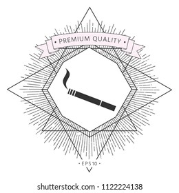 Cigarette symbol icon