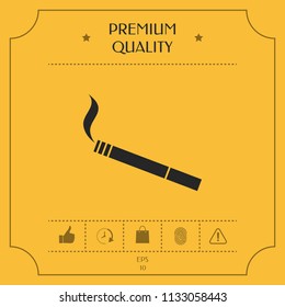 Cigarette symbol icon