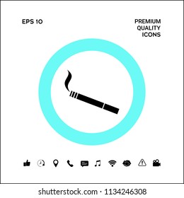 Cigarette symbol icon