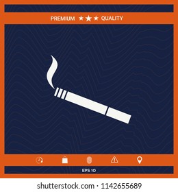 Cigarette symbol icon