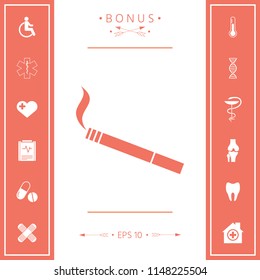Cigarette symbol icon