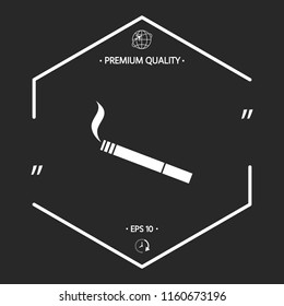 Cigarette symbol icon