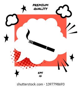 Cigarette symbol icon. Element for your design