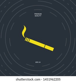 Cigarette symbol icon. Graphic elements for your design