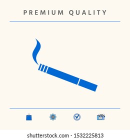 Cigarette symbol icon. Graphic elements for your design
