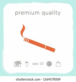 Cigarette symbol icon. Graphic elements for your design