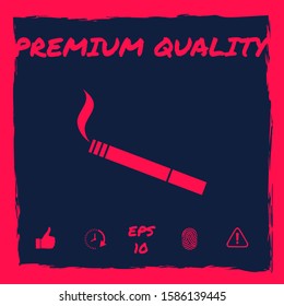 Cigarette symbol icon. Graphic elements for your design