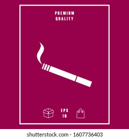 Cigarette symbol icon. Graphic elements for your design