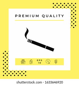 Cigarette symbol icon. Graphic elements for your design