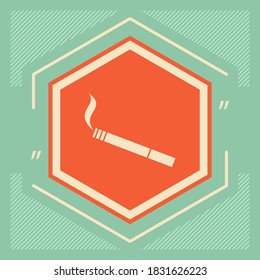 Icono de símbolo de cigarrillo. Elementos gráficos para su diseño